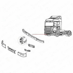 BOUCHON SUR PARECHOCS AVANT SCANIA SERIE R