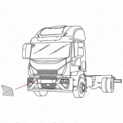 BOUCHON SUR PARE-CHOCS DROIT IVECO EUROCARGO