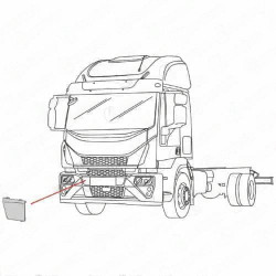 BOUCHON SUR PARE-CHOCS DROIT IVECO EUROCARGO