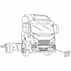 BOUCHON SUR PARE-CHOCS GAUCHE IVECO EUROCARGO
