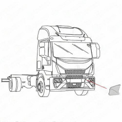 BOUCHON SUR PARE-CHOCS GAUCHE IVECO EUROCARGO